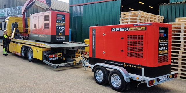 Mobilny agregat HIMOINSA na przyczepie